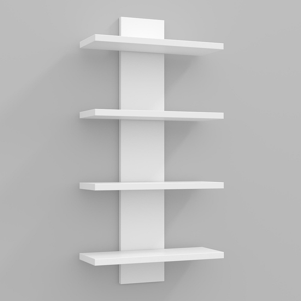 Полиця навісна ПН-5, Білий, 350/140/700 Львів - фото 1