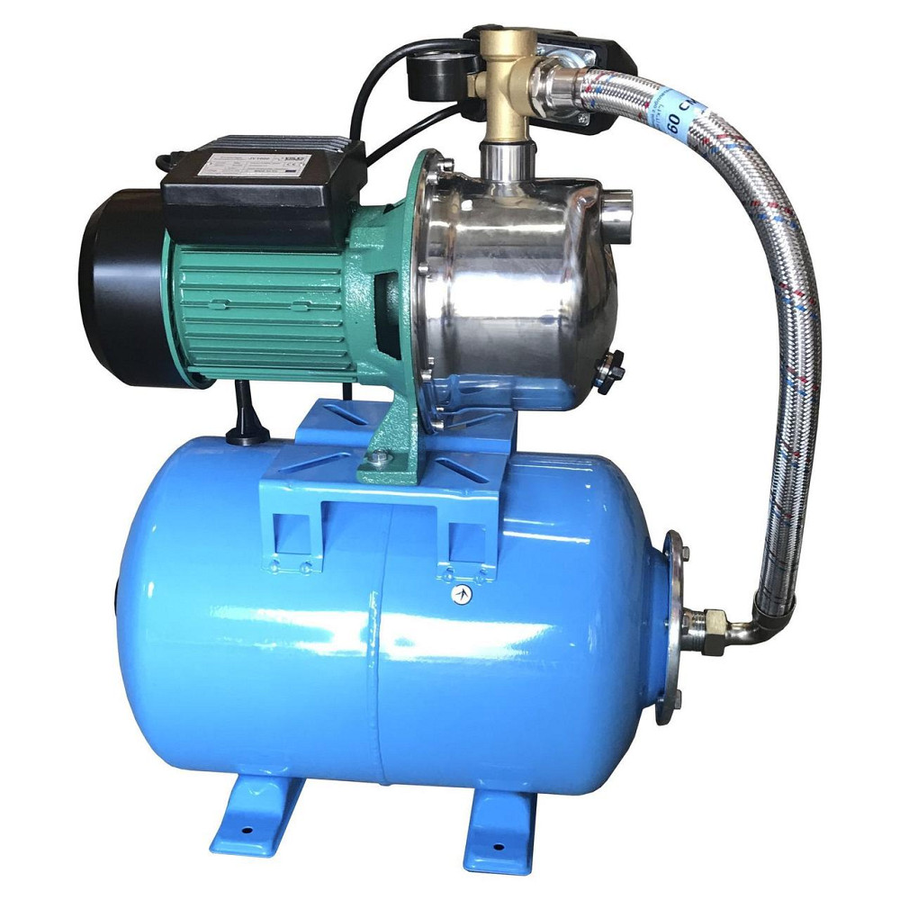 Насосна станція VOLKS pumpe JY1000-24 1,1кВт нержавійка (складена) на гребінці (000013311) Київ - фото 1