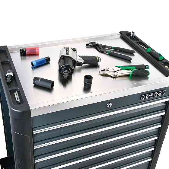 Тележка инструментальная для автосервиса (BUMPER SERIES) 7 секций TOPTUL TCAS0703 Одесса