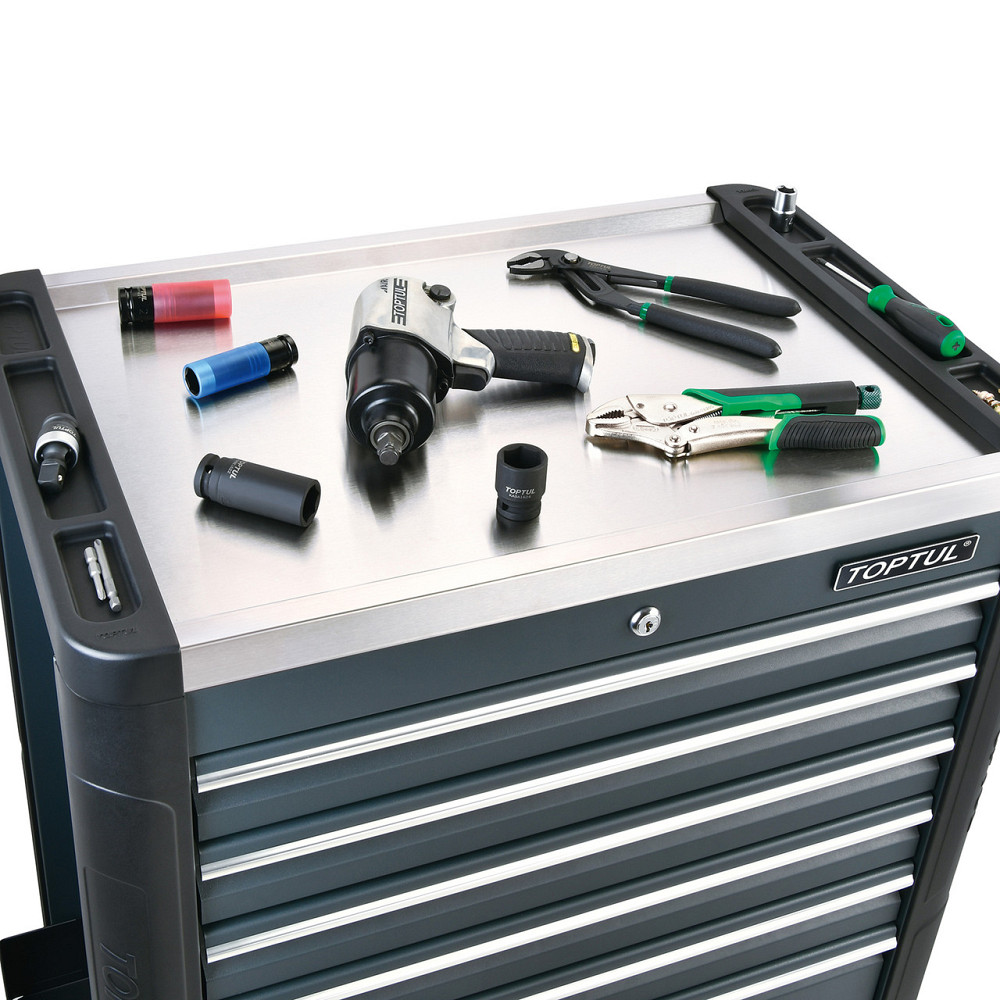 Тележка инструментальная для автосервиса (BUMPER SERIES) 7 секций TOPTUL TCAS0703 Одесса - изображение 3