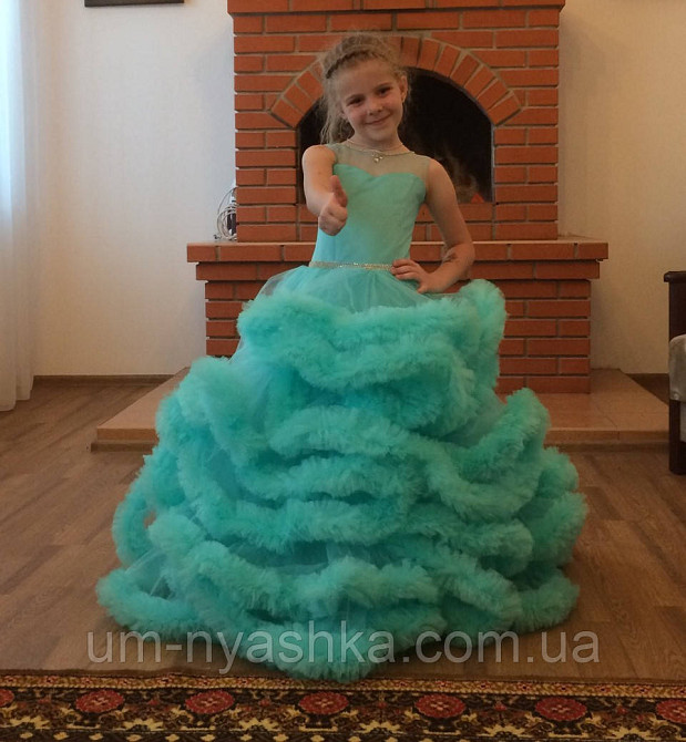 Пышное платье Облачко МЯТНОЕ на 4-5, 6-7, 8-9 лет Кривой Рог - изображение 3