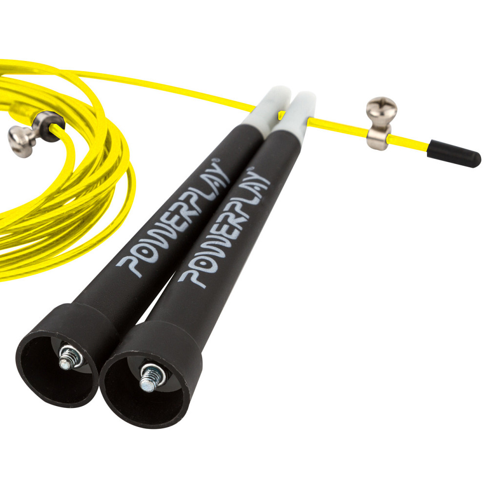 Скакалка швидкісна PowerPlay 4202 Ultra Speed Rope Жовта (2,9m.) Кам'янське - фото 3