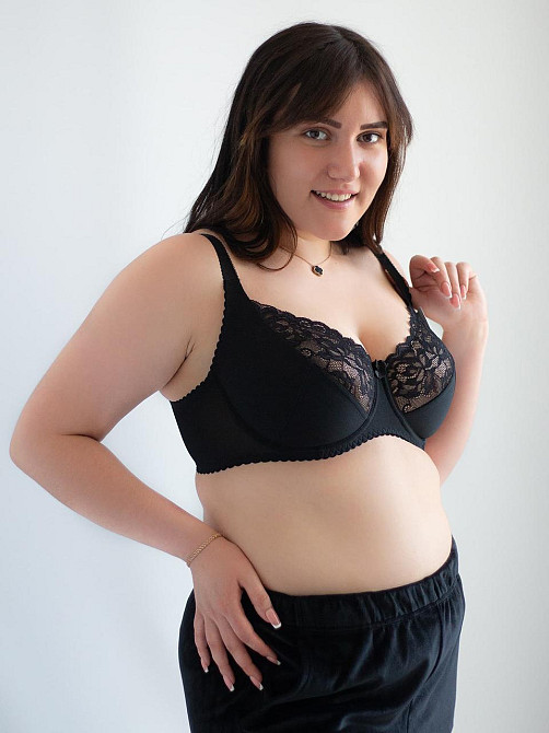 Бюстгальтер на великі груди м'яка чашка Nana Classic black 102940 85D Київ - фото 2
