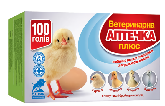Ветаптечка Плюс для молодняку птиці на 100 голів Вінниця
