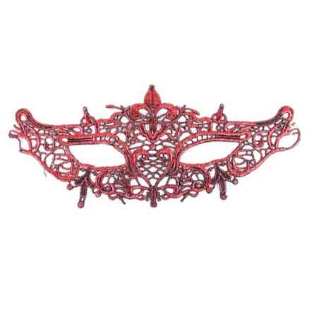 Маскарадна маска для обличчя 23 на 10 см червоний Київ