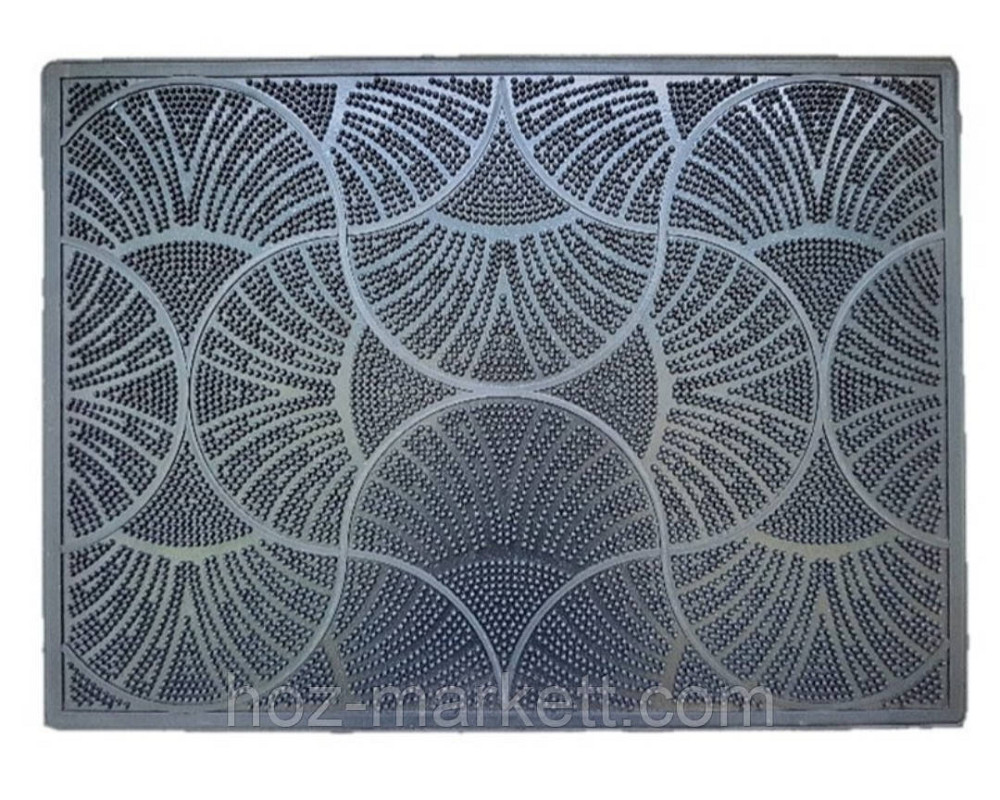 Коврик резиновый придверный  Паутинка 57.2 см х 36 см черный Харьков - изображение 1