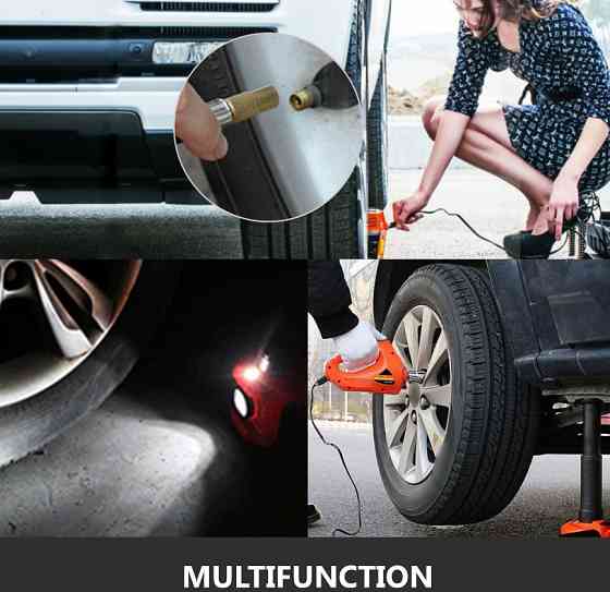 Электрический автодомкрат 3-в-1 BX-478 (5т, 12В), ударный гайковерт, компрессор, фонарик, кейс Одесса