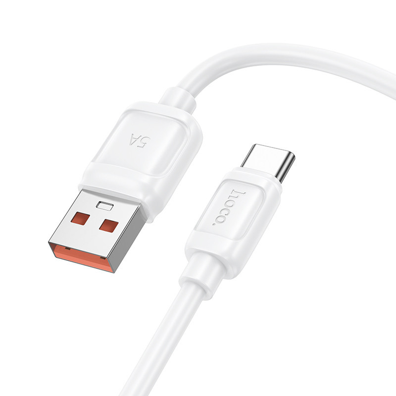 Кабель HOCO X115 Surpass 100W fast charging data cable Type-C White Київ - фото 1