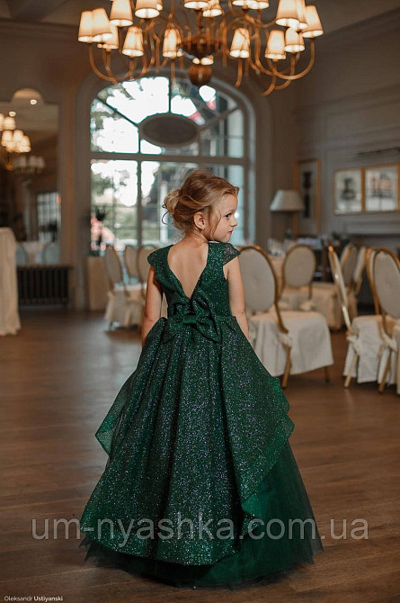 Платье Елочка Длинное нарядное изумрудное платье Бетси Кривой Рог - изображение 2