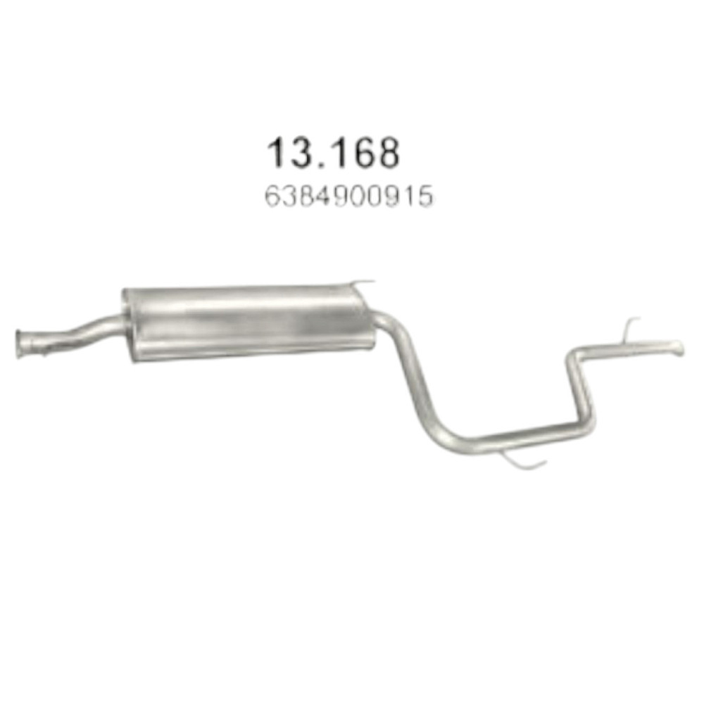 Глушитель Vito (638), V 230 - 2.3 D Mercedes-Benz Мукачево - изображение 1