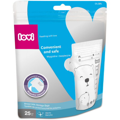 Пакет для хранения грудного молока Lovi Buddy bear 25 шт (12/208) Винница - изображение 7