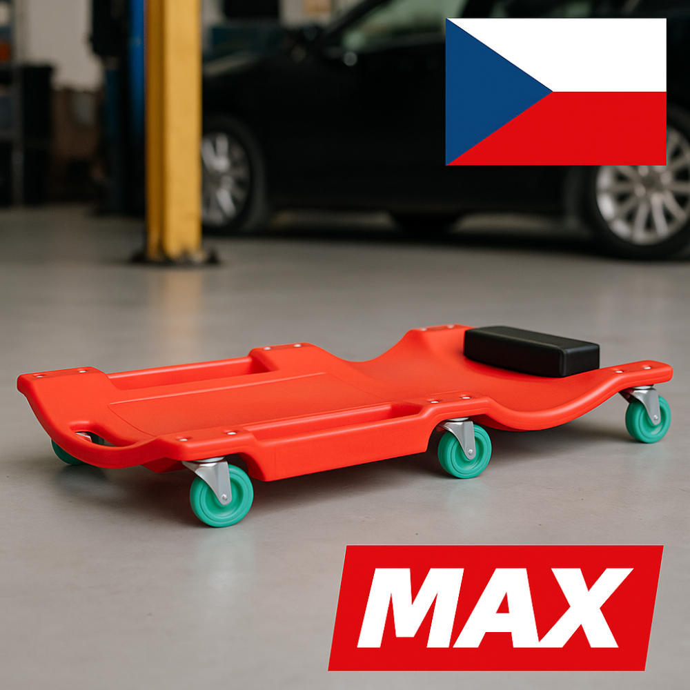 MAX лежак підкатний для роботи під машиною 100 см портативний підкатний лежак механіка з колесами для СТО Львів - фото 1