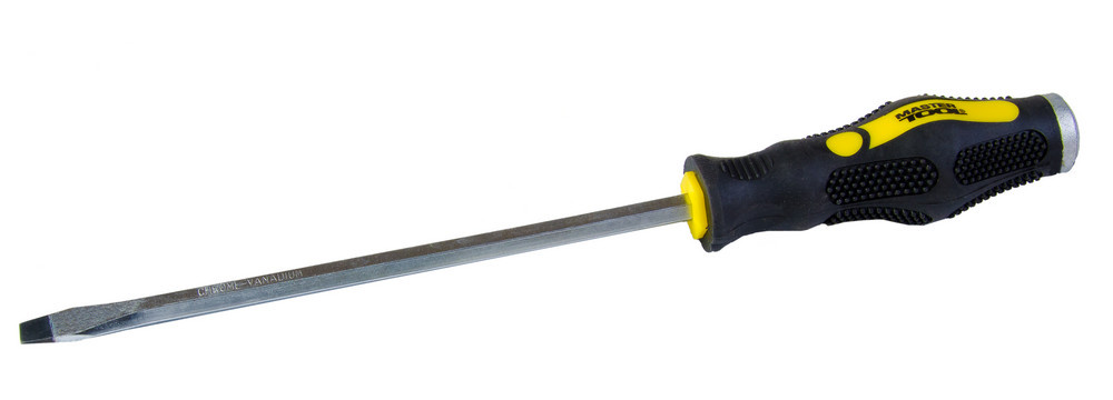 MASTERTOOL Викрутка ударна шліцева магнітна MASTERTOOL SL8х200 мм ручка з TPR покриттям 49-5820 Коломия - фото 3