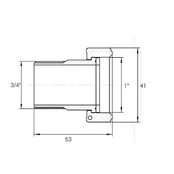 Комплект штуцеров 1″Вх3/4″Н латунный LR543L OPTIMUM (000023892) Киев