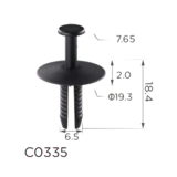 Кнопка-кліпса Clipss 11615 — BMW, Opel | 51118174185, 51110300247, 51110141033 Ковель