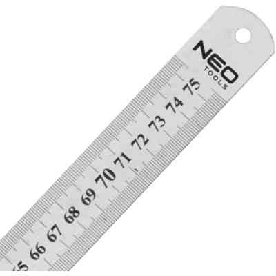 Лінійка будівельна Neo Tools нержавіюча сталь, 750мм (72-217) Вінниця