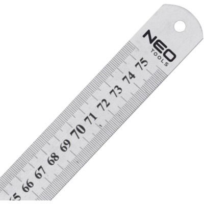 Лінійка будівельна Neo Tools нержавіюча сталь, 750мм (72-217) Вінниця - фото 2