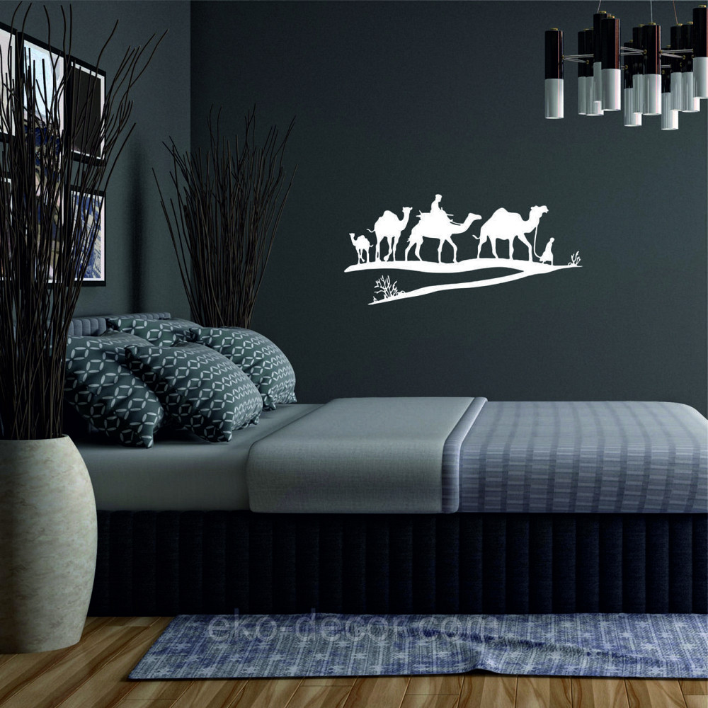 Декоративне настінне Панно «Караван» Декор на стіну 110*51 см, Білий Київ - фото 3