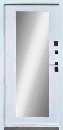 Вхідні двері Qdoors Ультра Міроу мрамор темний/біла емаль 850х2040 мм Київ