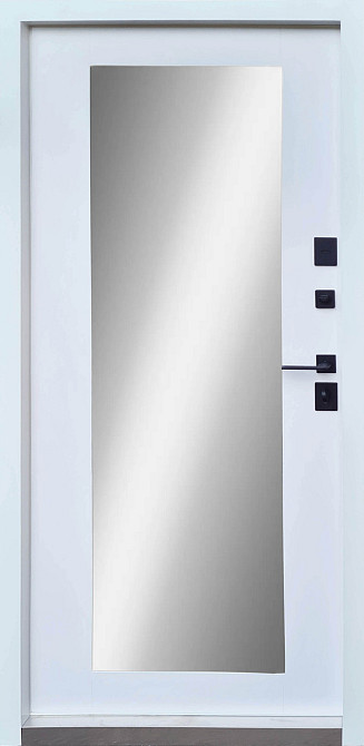 Вхідні двері Qdoors Ультра Міроу мрамор темний/біла емаль 850х2040 мм Київ - фото 2