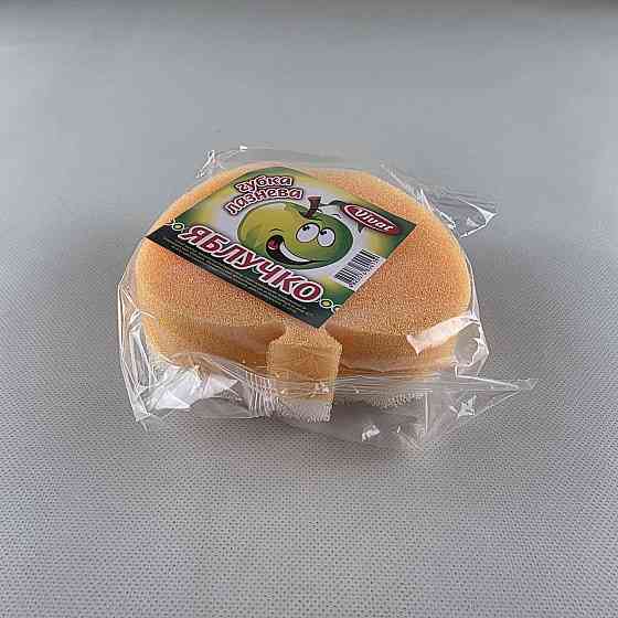 Мочалка для тіла з поролону Яблучко Харків