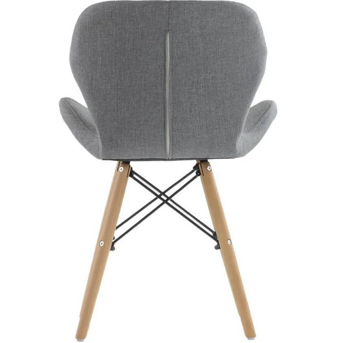 Стілець Стар м'який сіра тканина Дніпро - фото 4