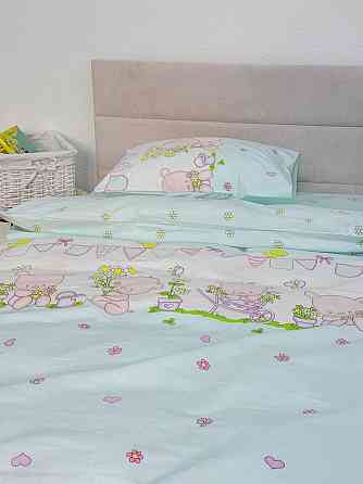 Ecotton Дитячий комплект постільної білизни Ecotton 110х140 см блакитний Ведмедик Київ
