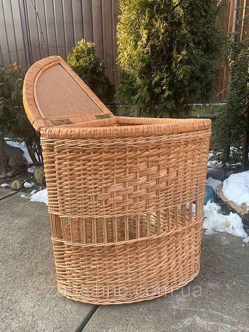 Кошик для білизни кутовий з візерунком Київ - фото 2