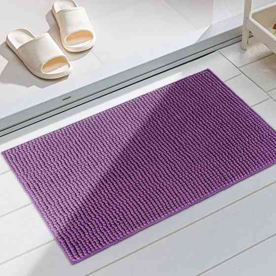 Коврик для ванны и душа Bathlux мягкий длинный ворс, нескользящий 80*50 Фиолетовый Каменец-Подольский