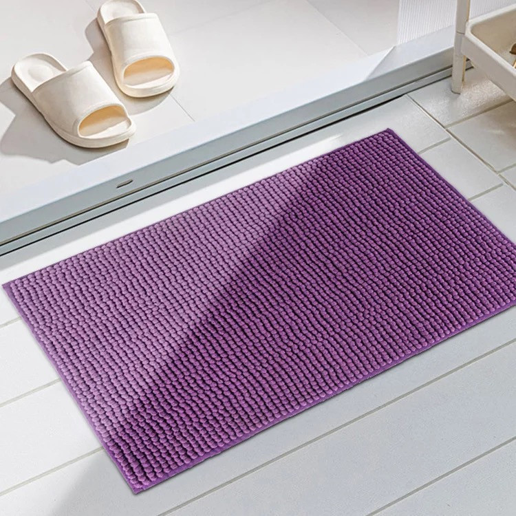 Коврик для ванны и душа Bathlux мягкий длинный ворс, нескользящий 80*50 Фиолетовый Каменец-Подольский - изображение 4