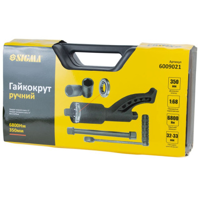 Гайковерт Sigma ручной 350мм, 6800Нм (1:68) с насадками 32, 33мм (6009021) Вінниця - фото 8