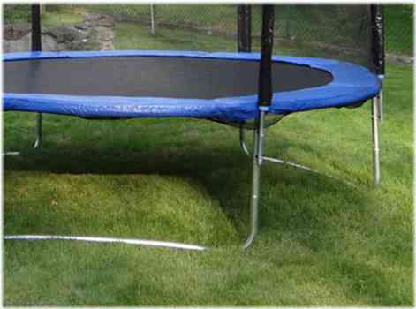 Батут SJ 10ft (312см) синій з зовнішньою сіткою Киев