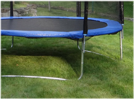 Батут SJ 10ft (312см) синій з зовнішньою сіткою Киев - изображение 3