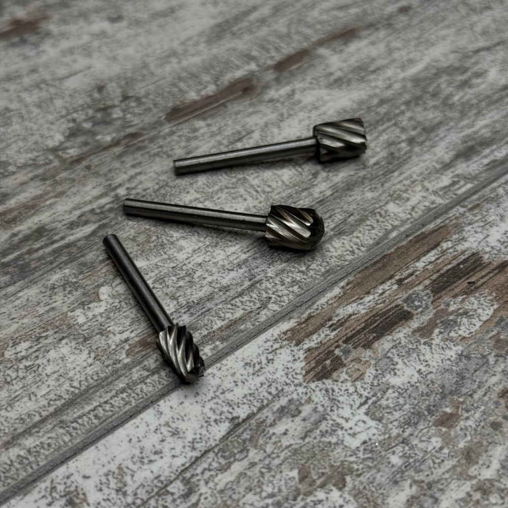 Набір борфрез по дереву 20шт HSS сталь, хвостовик 3мм для гравера та міні дрилі Київ - фото 5