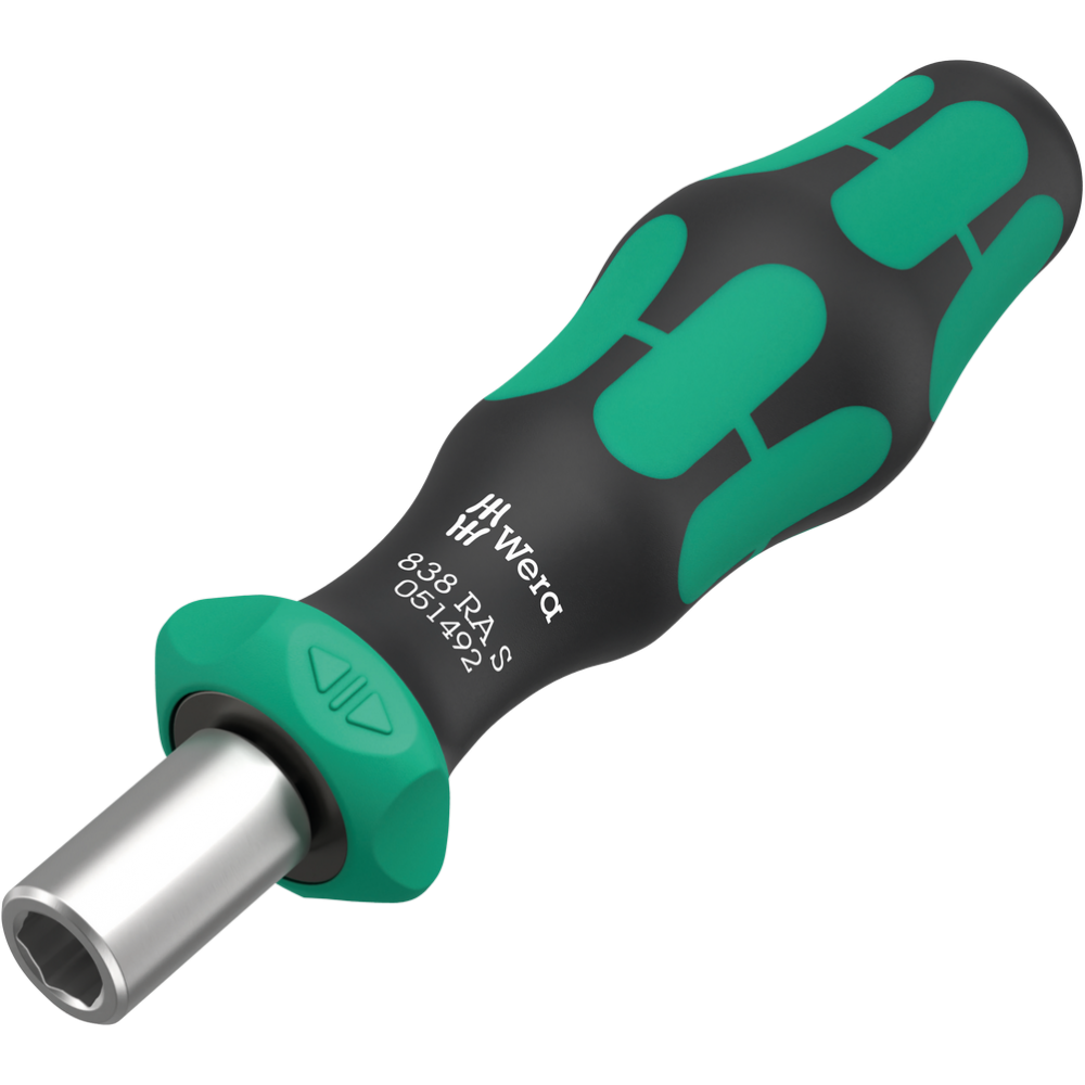 Трещоточная отвертка-битодержатель Wera 1/4