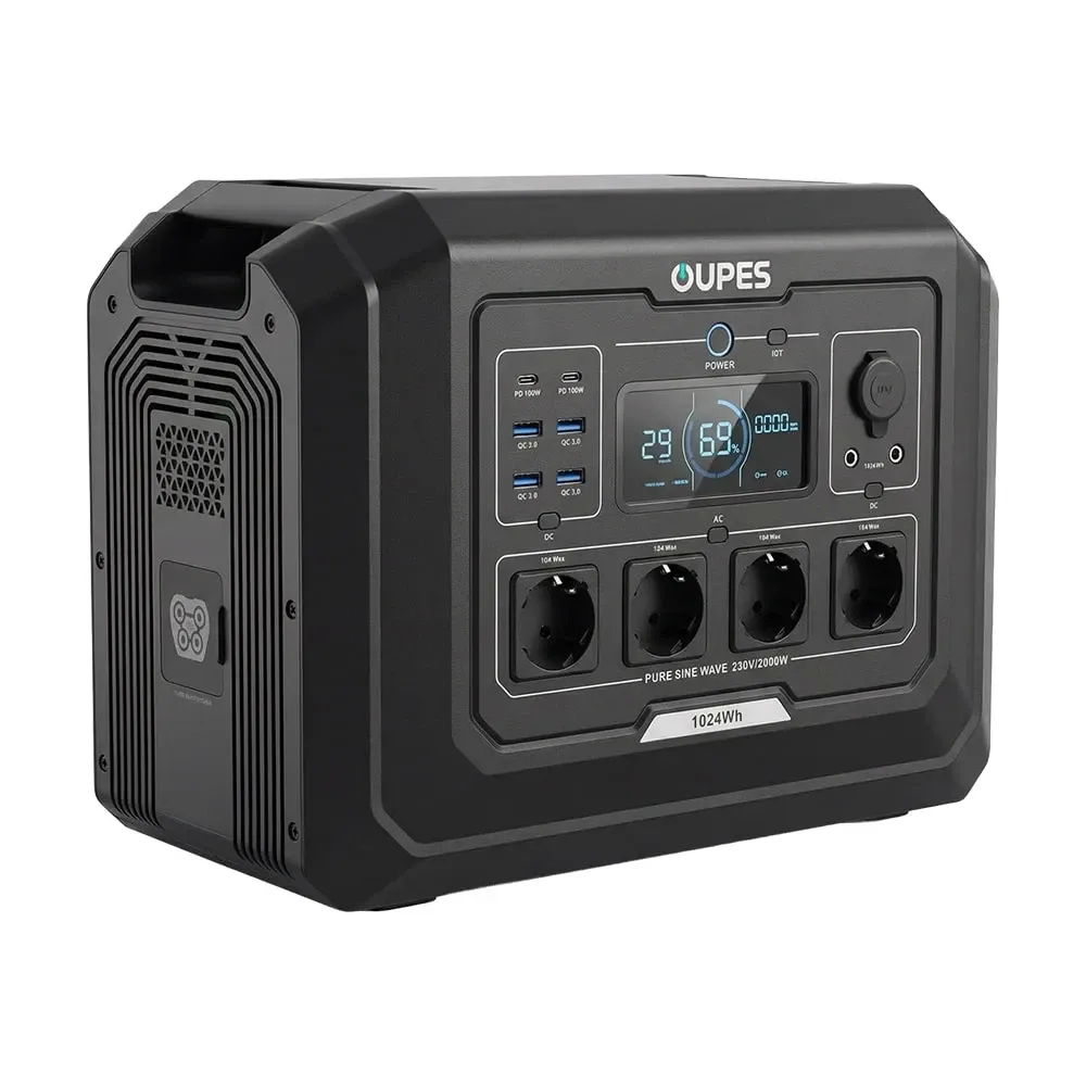 Портативна зарядна станція OUPES Mega 1 S1 2000W 1024Wh LiFePO4 (42-00306) Київ - фото 7