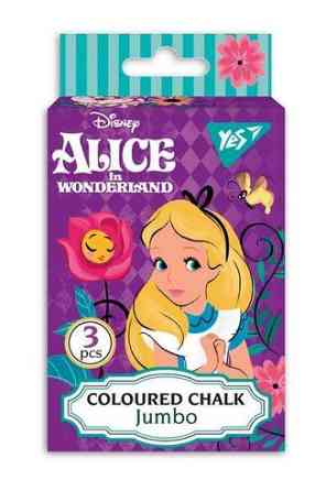 Крейда кольорова 3 шт. "Yes" JUMBO Alice кругла, 400387, шт Київ