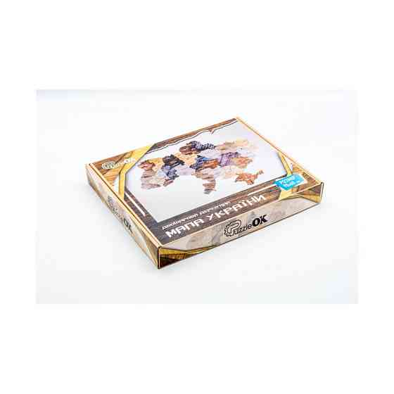 Дерев'яний пазл "Мапа України" Арт-90609, 60х90 см Вінниця