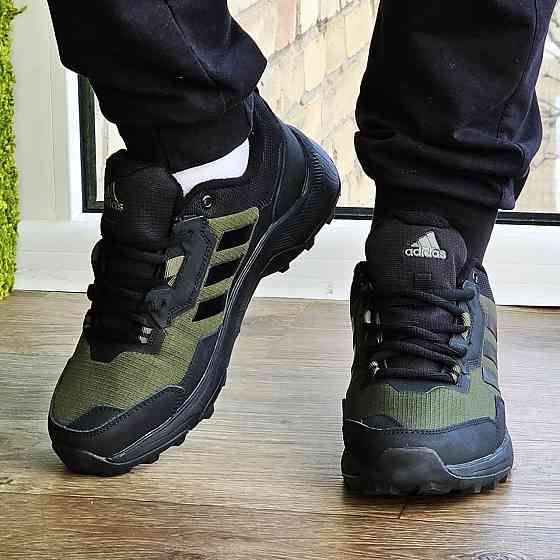Термо Кросівки Adidas Gore-Tex Хакі Чоловічі Зимові Адідас Зелені (розміри: 41) Дніпро