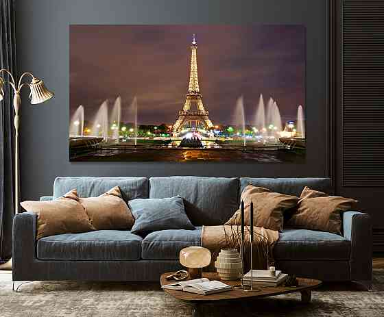 Картина холст в гостиную / спальню  Париж    MLP_113 60x100 см Киев