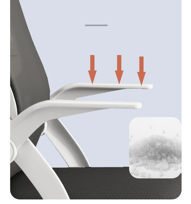 Кресло офисное Diego ErgoFlex сетка бело-черное Киев - изображение 6