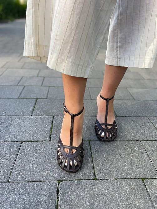 Nikos Босоніжки жіночі Niko`s 2556 шоколадні (літо, шкіра натуральна) (5951) Коломыя - изображение 7