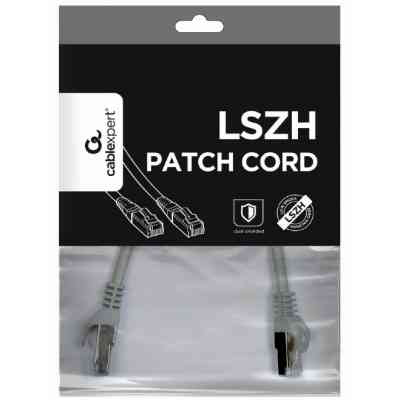 Патч-корд 0.25м S/FTP Cat 6A CU LSZH gray Cablexpert (PP6A-LSZHCU-0.25M) Вінниця