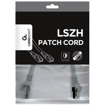 Патч-корд 0.25м S/FTP Cat 6A CU LSZH gray Cablexpert (PP6A-LSZHCU-0.25M) Вінниця - фото 4