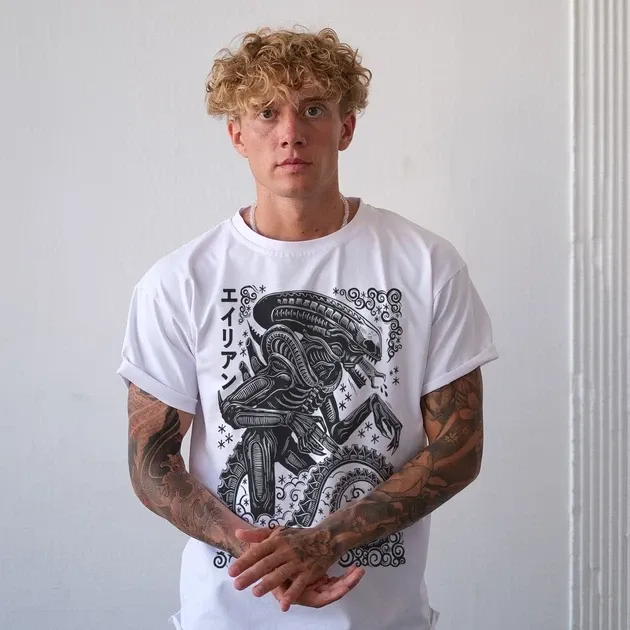 Футболка для подростка мальчика с принтом Alien Размер 160 Anime10737 Днепр - изображение 4