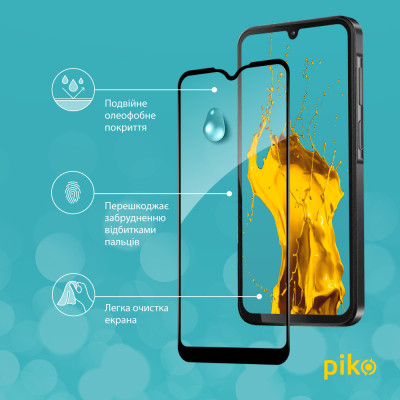 Скло захисне Piko Full Glue Samsung A15 Black (1283126583070) Вінниця - фото 4