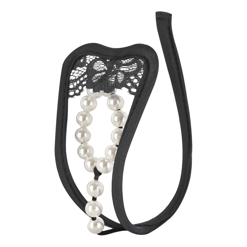 Мужские интимные трусы с бусами one size черный Киев - изображение 1