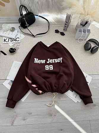 Унісекс базовий стильний світшот тринитка на флісі Шоколад Одеса