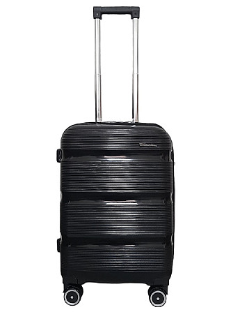 Валіза поліпропіленова Milano Bag 0307 мала 55 см чорна Київ - фото 1