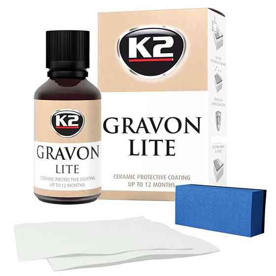 Набір для нанесення керамічного покриття з аплікатором та серветками K2 Gravon Lite Set 50мл Київ